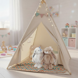 🐰 Pretty Bunny - Uroczy beżowy króliczek od Bukowski  25 cm