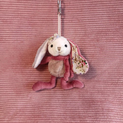 Breloczek króliczek Bibi różowy pluszak 10cm Bukowski Design