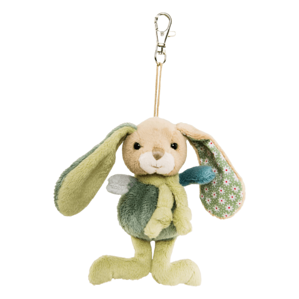 Breloczek króliczek Benji – zielony pluszak | Urocza maskotka na prezent