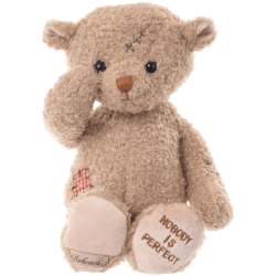 🐻 Nobody's Perfect – pluszowy miś 25 cm | Urocza maskotka